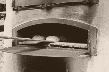 Brot Backen in alter Zeit