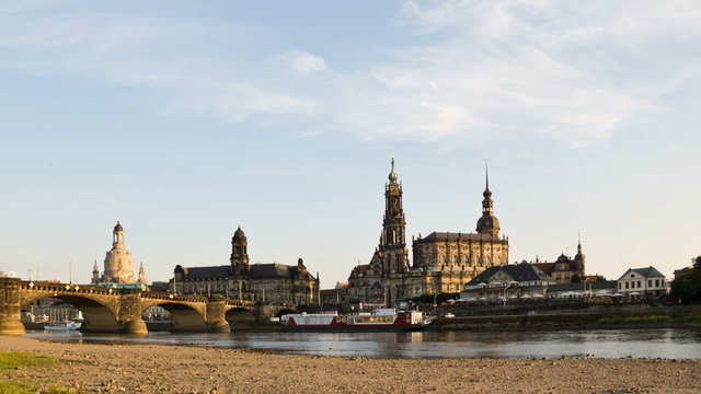 dresden sonnenuntergang timelapse
