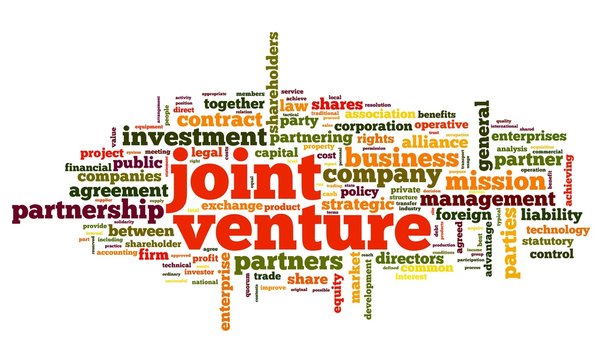 Joint Venture Concept In Tag Cloud