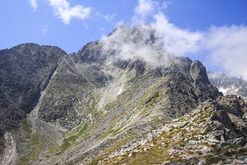 Fototapeta premium Kezmarski Peak, High Tatras in Slovakia