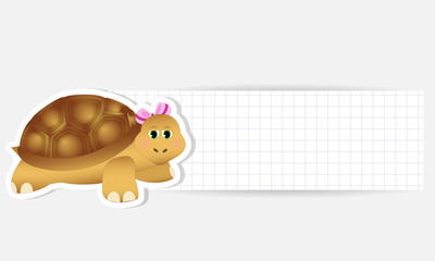 etichetta tartaruga - place your text