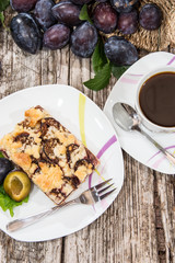 Plum Cake with Coffee