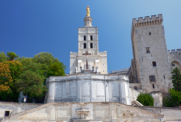 Fototapeta na wymiar Francja południu Francji papieskiego pałacu avignon provence