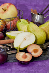 Herbstliches frisches Obst