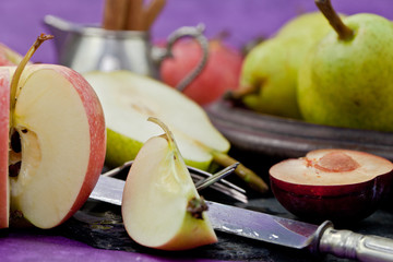 Herbstliches frisches Obst