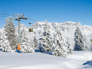 Winter in the alps