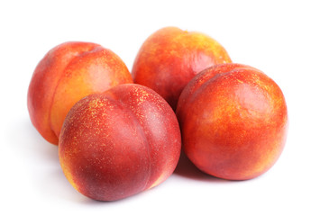 Nectarines isolated