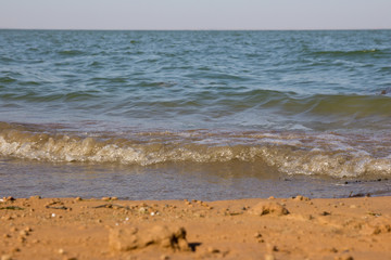 waves on the beach