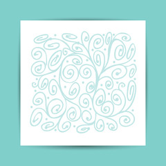 Abstract ornament, postcard for your design