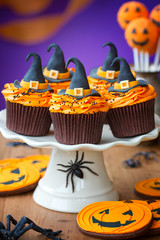 Fototapeta premium Halloween cupcakes