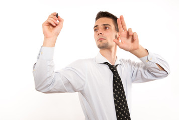 Handsome young businessman