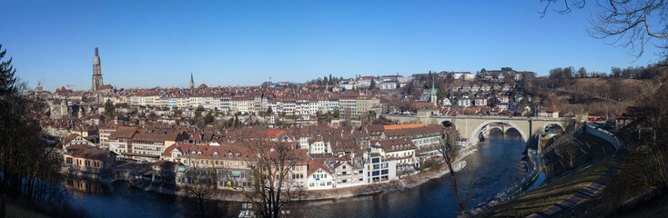 Fototapeta na wymiar Panoramic View of Bern