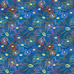 striped seamless flowers