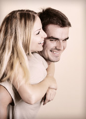 Young couple in love