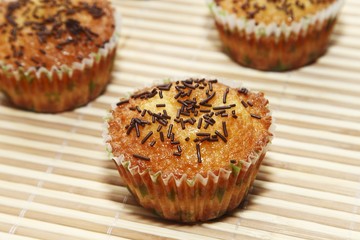 Muffin with chocolate