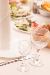 food at a wedding party