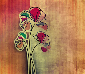 abstract spring flower pattern background.