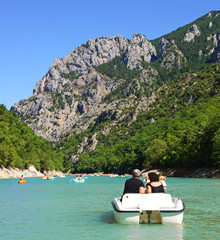 p&eacute;dalos sur le verdon
