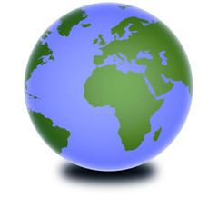 3D Weltkugel , 3D Globe