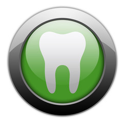 Green Metallic Orb Button 