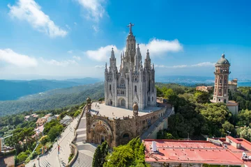 Fotobehang Barcelona vogelzicht op kerk