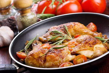 roasted chicken legs