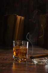 whisky i cygaro © npls