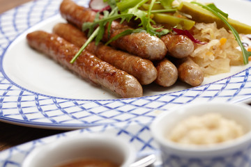 sausage with potatoes and cabbage