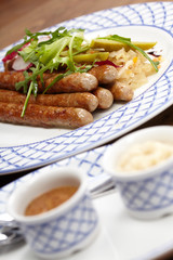 sausage with potatoes and cabbage