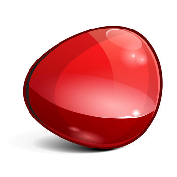 Shiny gloss red banner