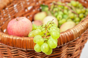 apples and grapes