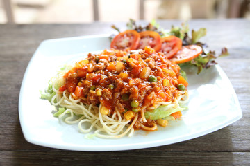 spaghetti beef bolognese
