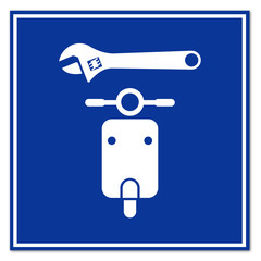 Señal reparacion de escuter