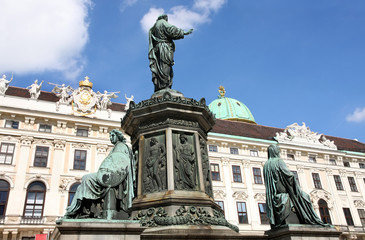 Fototapeta na wymiar Pałac Hofburg dziedziniec, Wiedeń, Austria