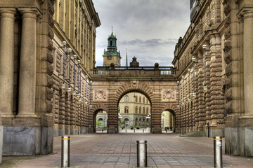 Swedish Parliament building in Stockholm. - 44391583