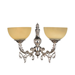 vintage wall lamp isolated on white