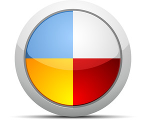 Obraz premium Ukraine&Poland button