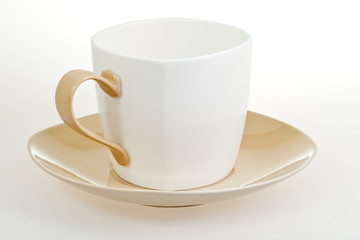 porcelain tea cup with saucer