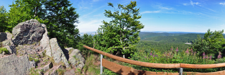 Thüringer Wald, Blick vom Reitstein / Brotterode