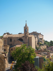 Fototapeta na wymiar bell tower of Acquaviva Picena- Italy