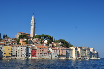 Silhouette von Rovinj in Morgenlicht