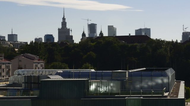 Warsaw cityscape during the day
