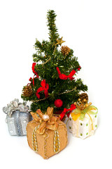 Christmas tree and gifts