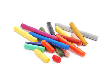 colored crayons