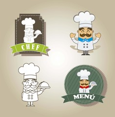 cartoon chef