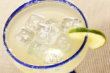 Fresh Homemade Margarita with Lime