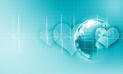 Heart beat illustration