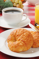 Croissants and coffee