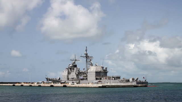 Navy Destroyer Shot Two, Parked off Key West Florida