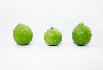 limes with white background